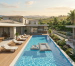 פוף בריכה פרימיום BORA-BORA– צף, עמיד לשמש ומים, בד Outdoor יוקרתי - שאנגו פופים וריהוט