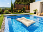 פוף בריכה פרימיום BORA-BORA– צף, עמיד לשמש ומים, בד Outdoor יוקרתי - שאנגו פופים וריהוט