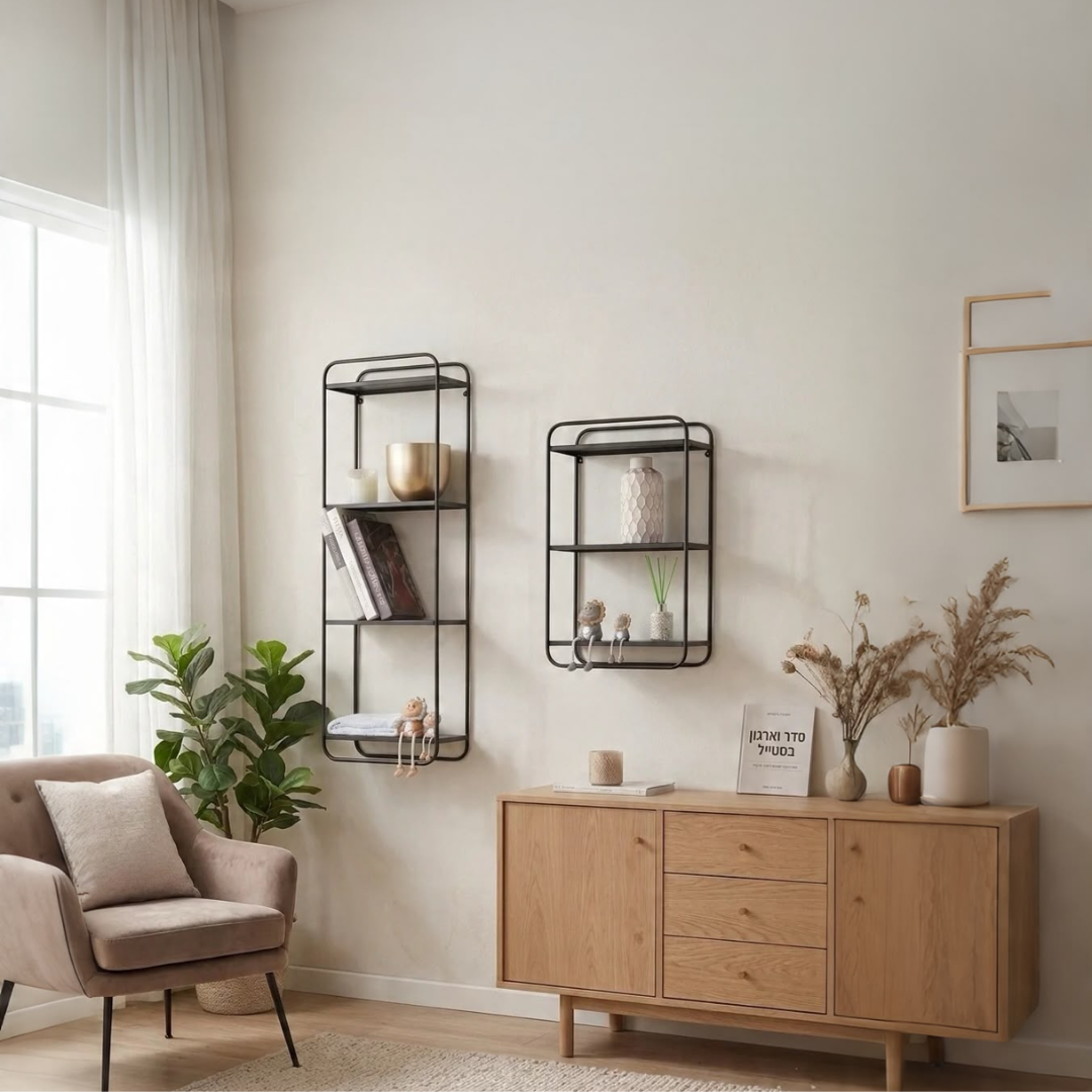 עיצוב ללא שם - 2026-07-02T112541.940 סט מדפי קיר Deco – תמונה 1