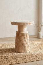⁦שולחן צד מעוצב מעץ מלא Pillar⁩ – תמונה ⁦2⁩